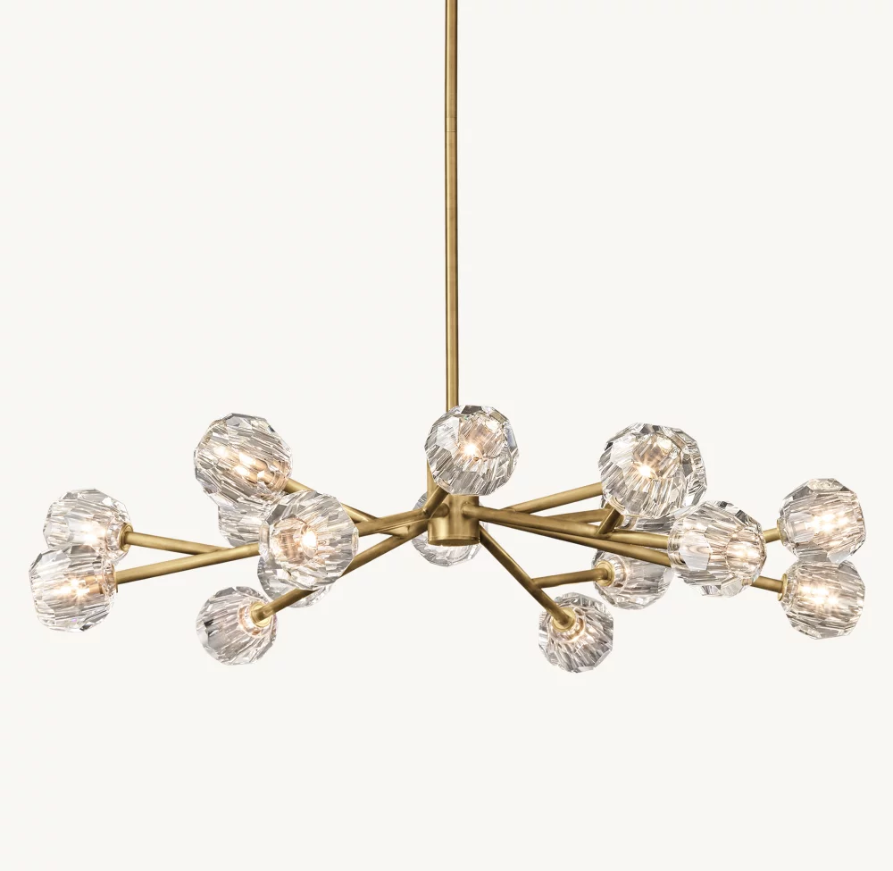 BOULE DE CRISTAL CLEAR GLASS ROUND CHANDELIER 48