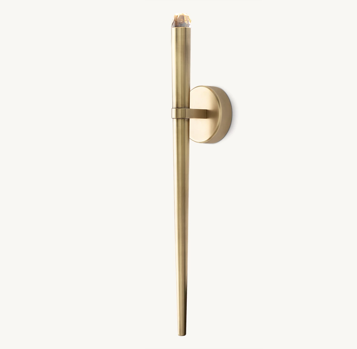 AQUITAINE TORCH SCONCE - Lacquered Burnished Brass