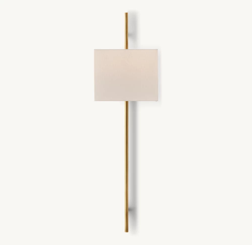 VELA OCTAGONAL BAR SCONCE - RECTANGULAR SHADE - Image 2