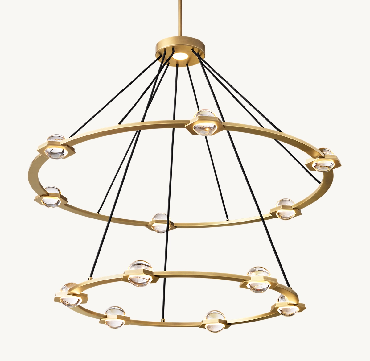 ÉCLATANT TWO-TIER ROUND CHANDELIER 48