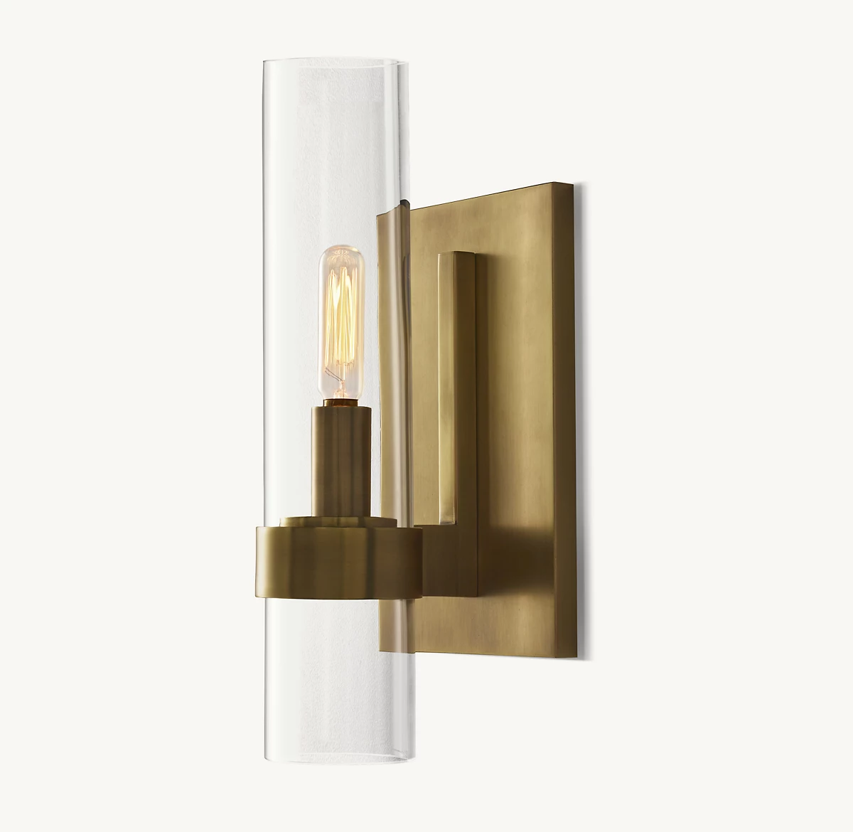 RAVELLE SCONCE - Lacquered Burnished Brass