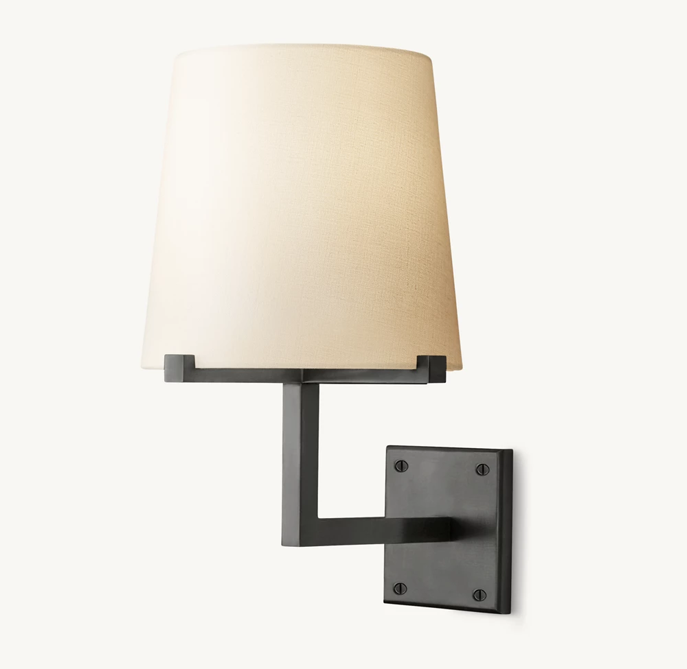 PAUILLAC FABRIC SHADE GRAND SCONCE - Image 3