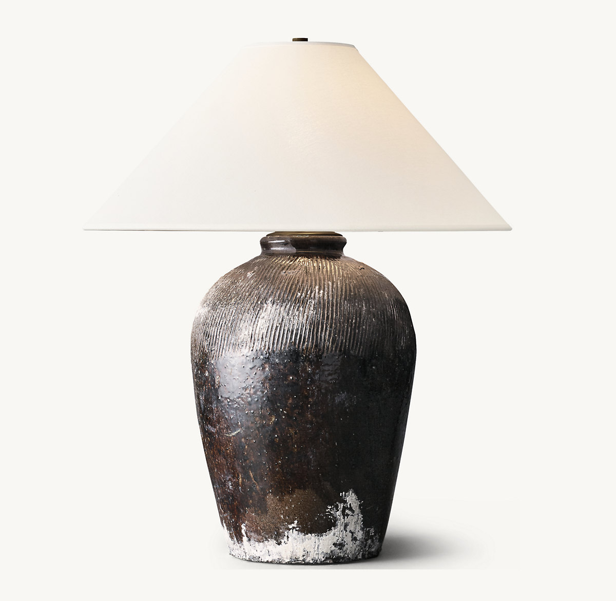 RICE WINE VESSEL TABLE LAMP - Brown