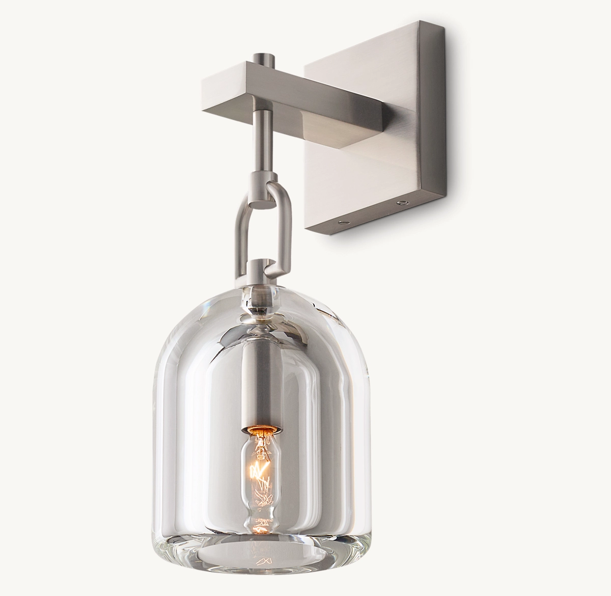 BOTANIST CLOCHE SCONCE - Satin Nickel