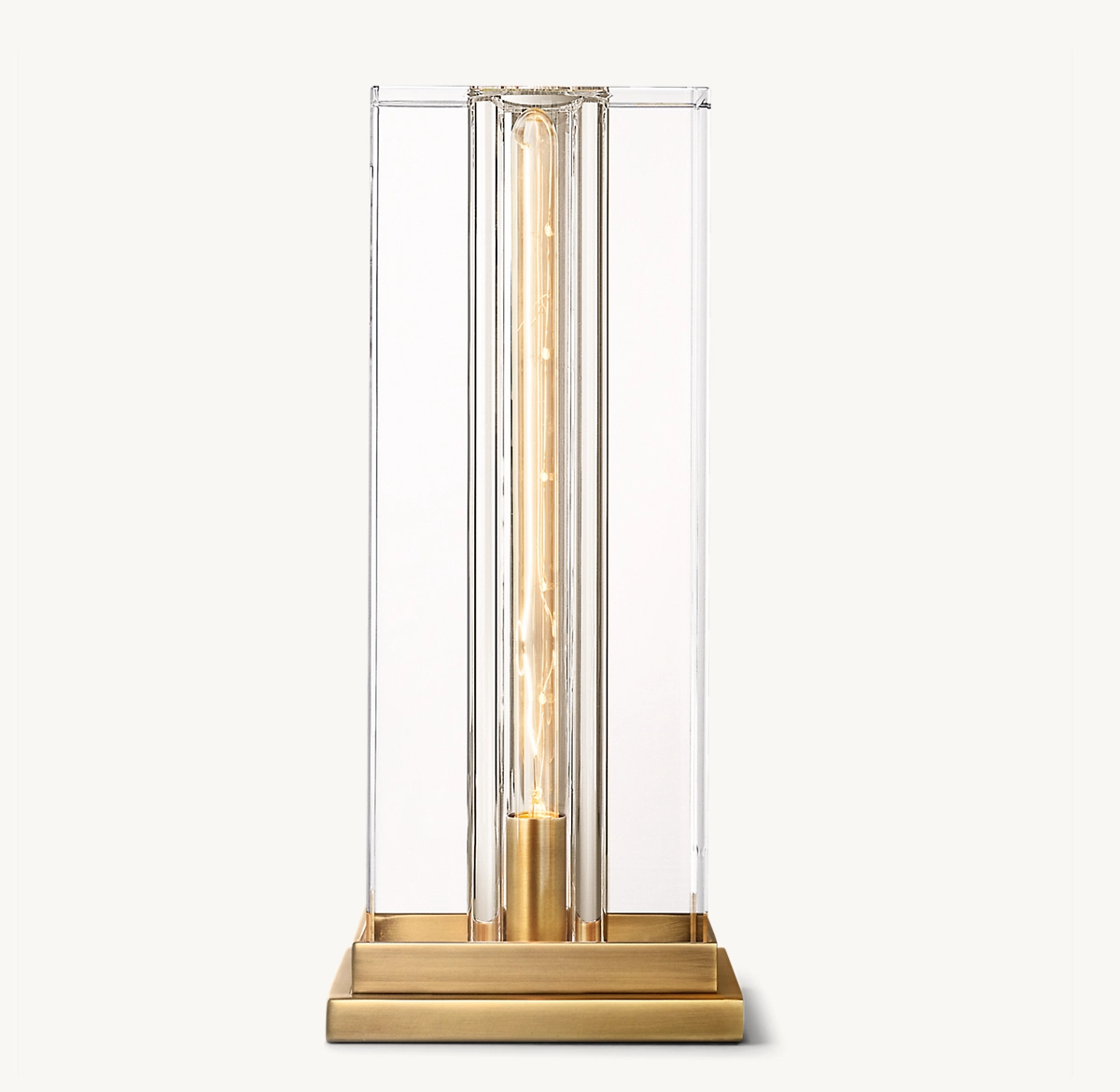 SAVILE SQUARE TABLE LAMP - Lacquered Burnished Brass