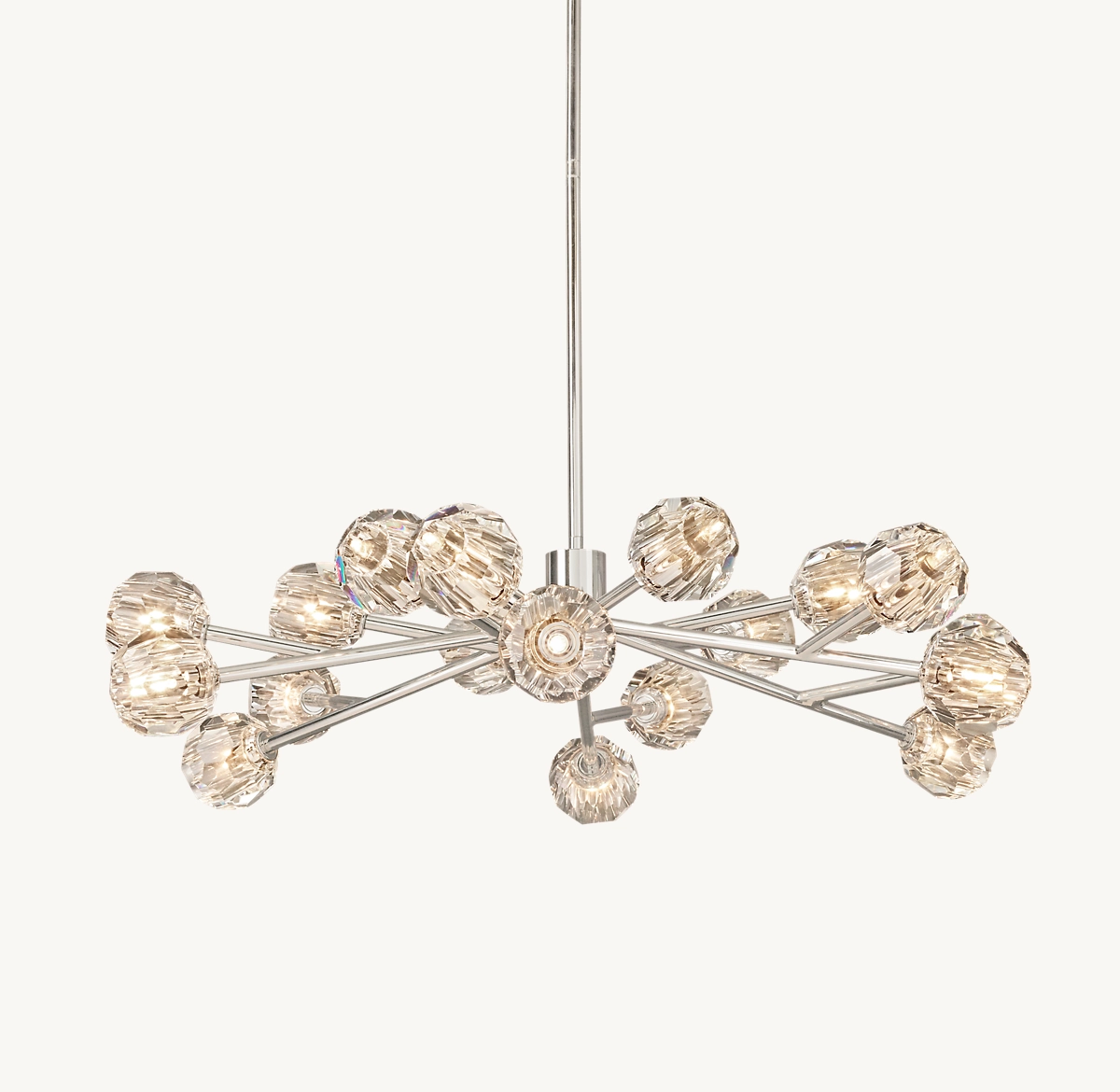 BOULE DE CRISTAL CLEAR GLASS ROUND CHANDELIER 48