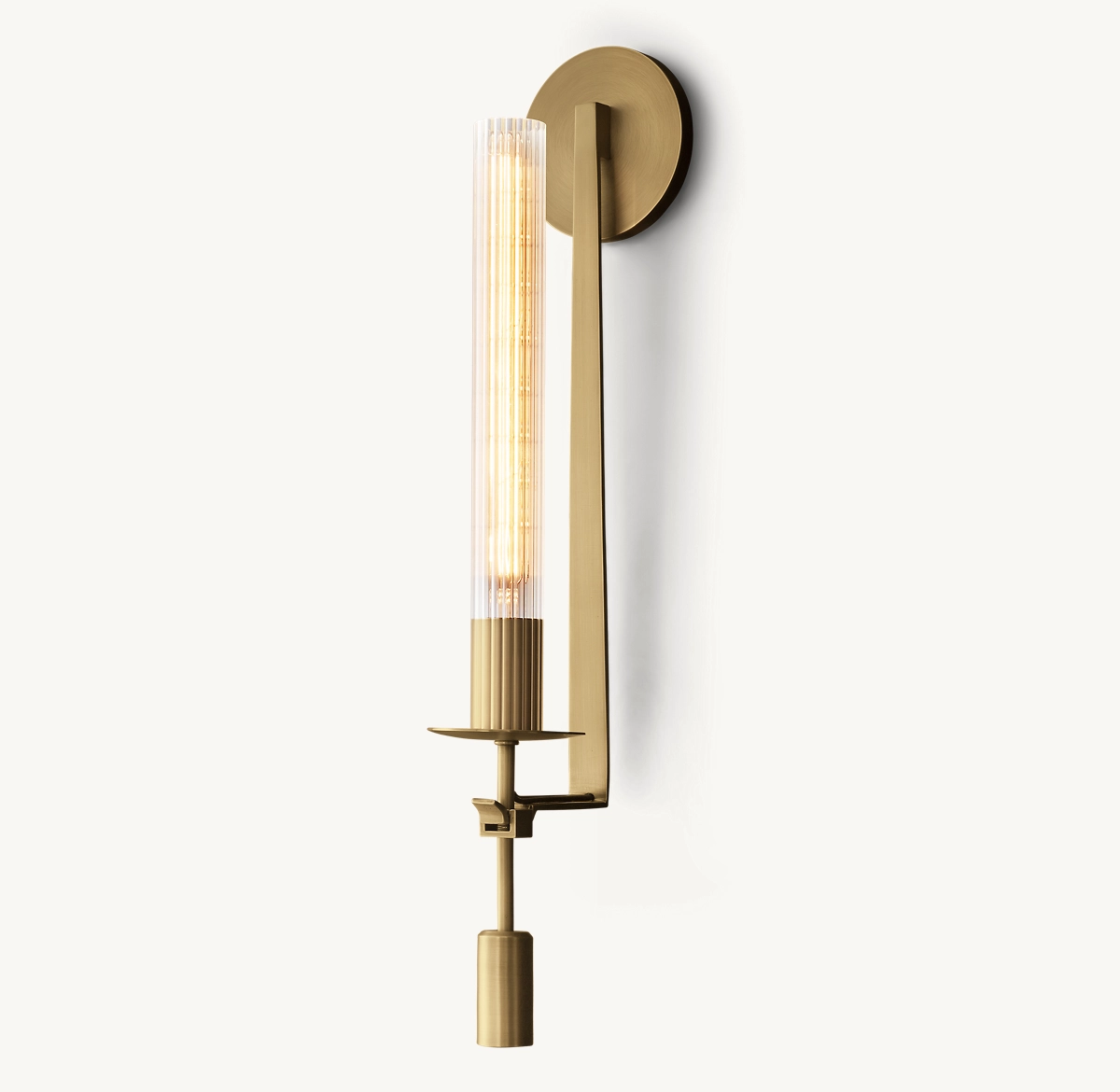 FONTANELLE SCONCE - Lacquered Burnished Brass