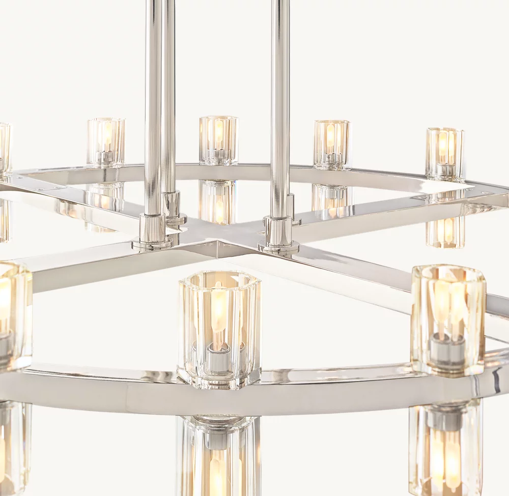 ARCACHON LED ROUND TWO-TIER CHANDELIER 60