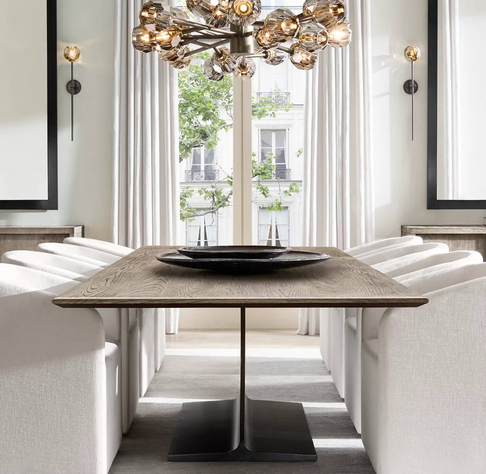 BOULE DE CRISTAL SMOKE GLASS ROUND CHANDELIER 60