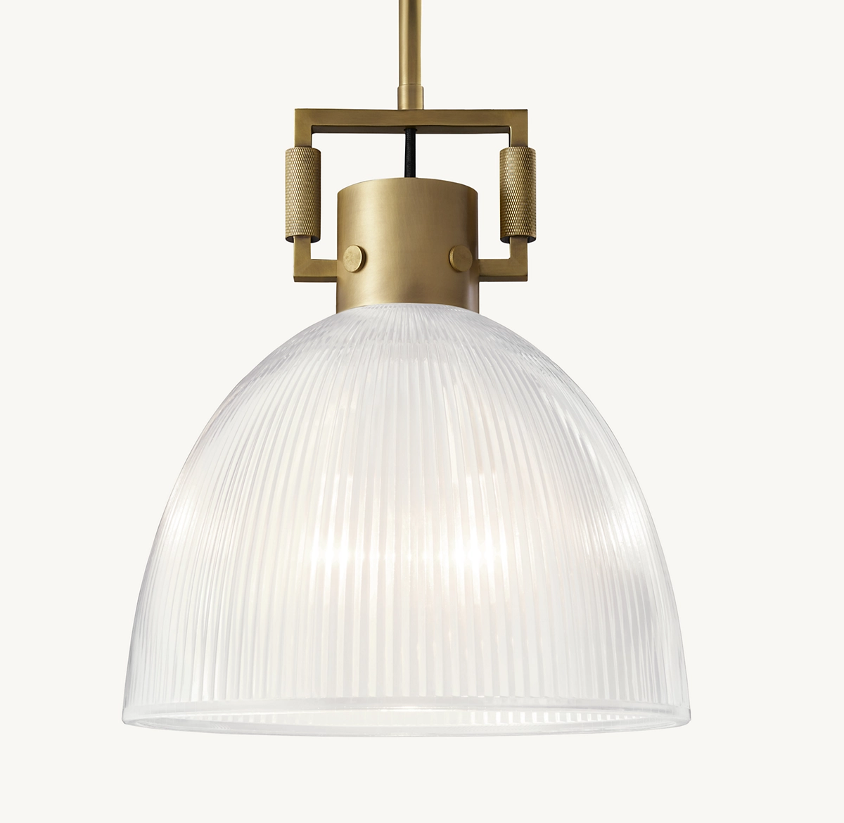 MACHINIST PRISMATIC CLOCHE PENDANT - Lacquered Burnished Brass