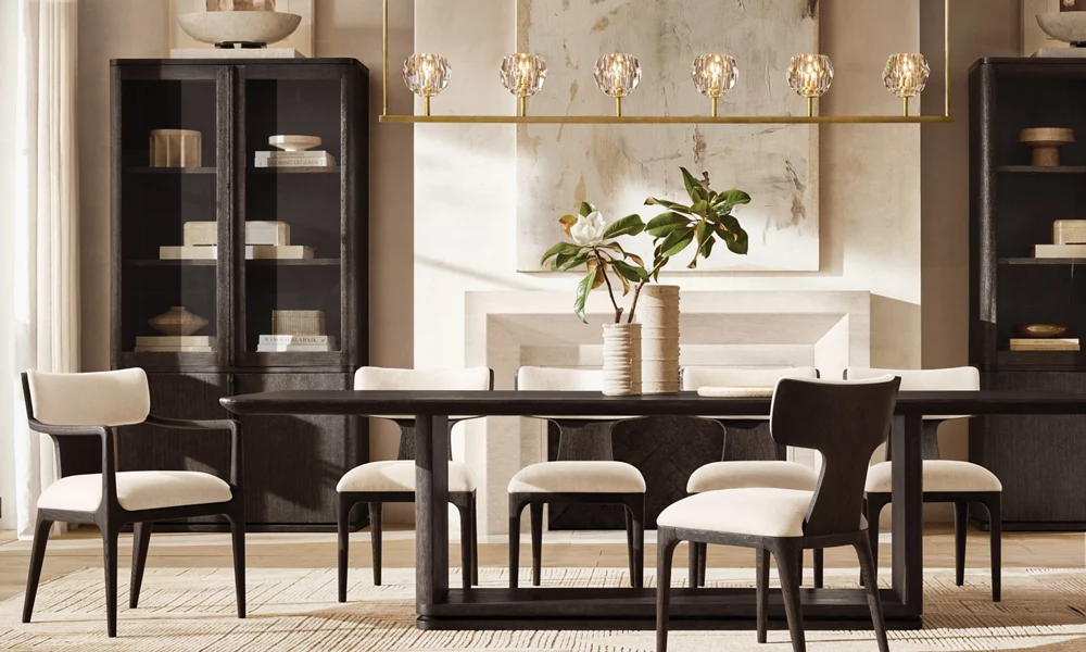 BOULE DE CRISTAL CLEAR GLASS LINEAR CHANDELIER 60