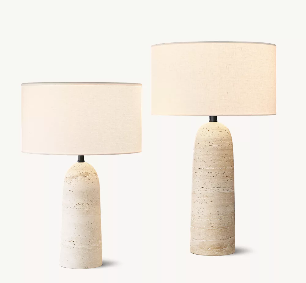 SAREZZO STONE TAPERED TABLE LAMP - Image 2