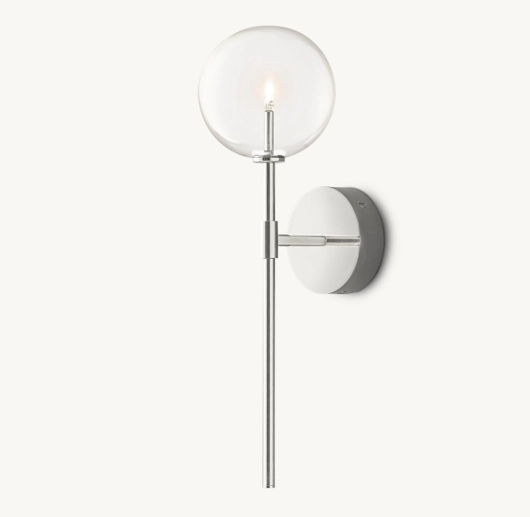 GLASS GLOBE SCONCE