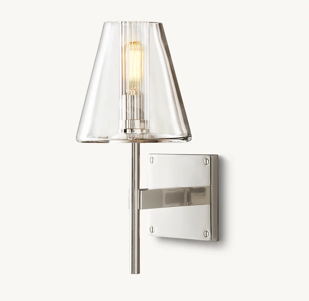 FULHAM GLASS SHADE SCONCE - Image 1