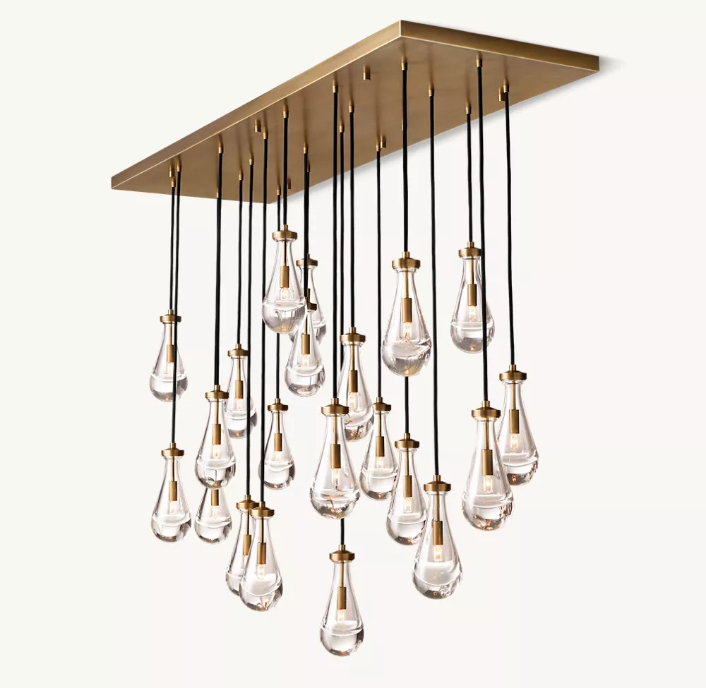 RAIN RECTANGULAR CHANDELIER 72