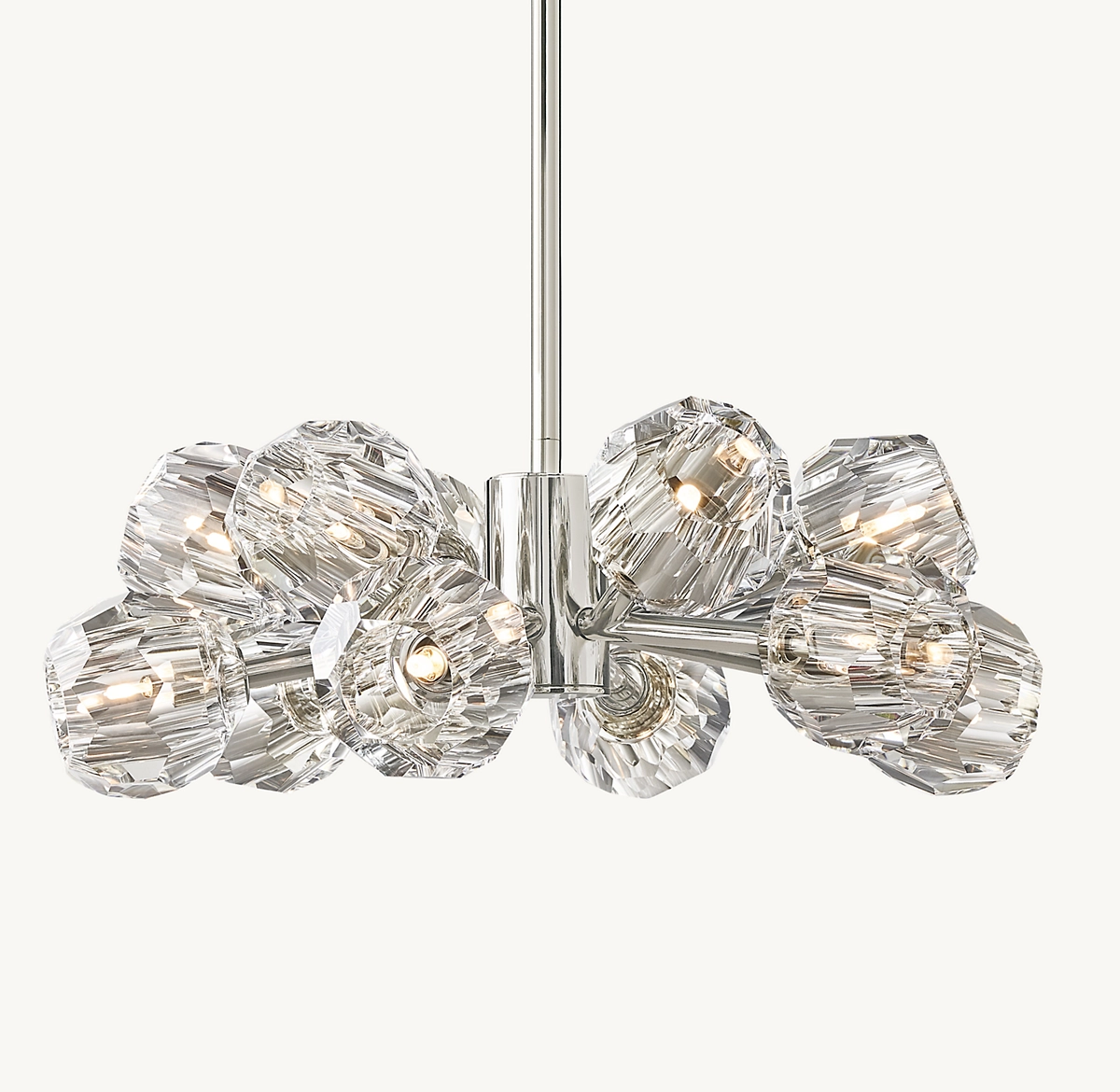 BOULE DE CRISTAL CLEAR GLASS ROUND CHANDELIER 24