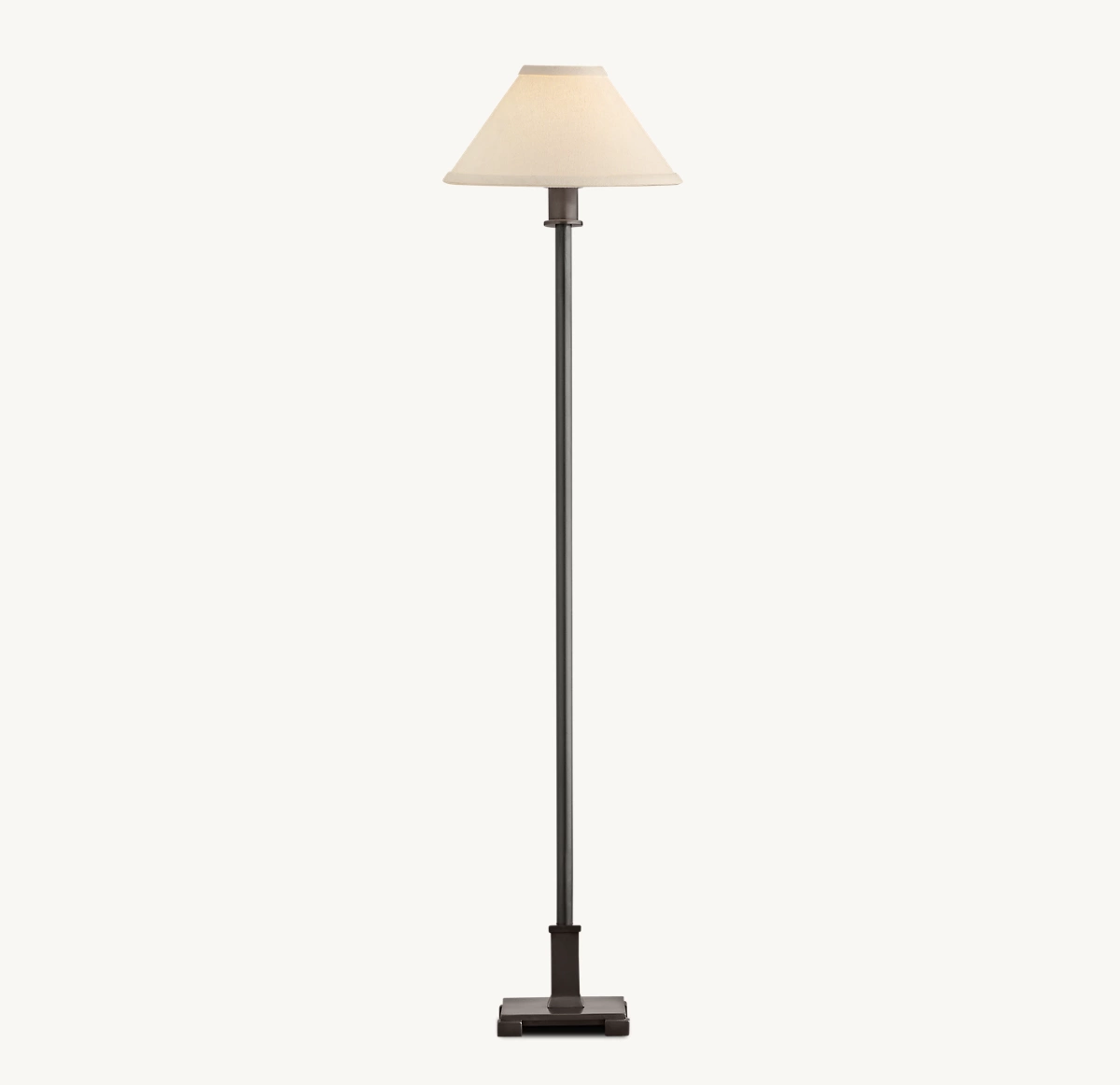 PETITE CANDLESTICK METAL SHADE TABLE LAMP - Bronze