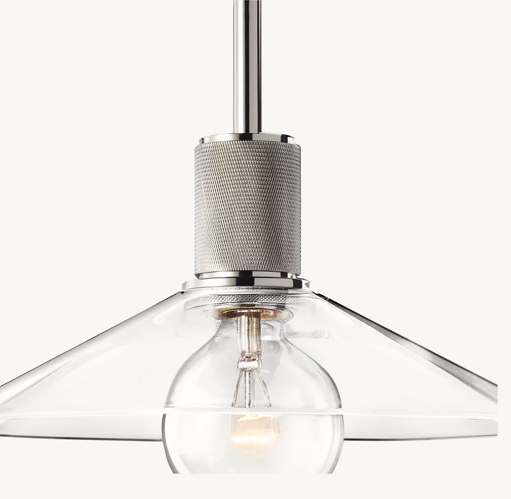 UTILITAIRE GLASS SLOPE SHADE PENDANT - Image 2