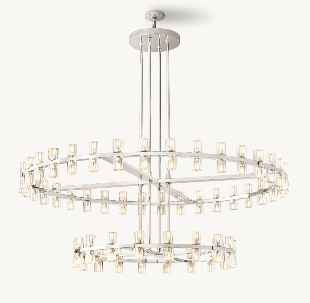 ARCACHON LED ROUND TWO-TIER CHANDELIER 60
