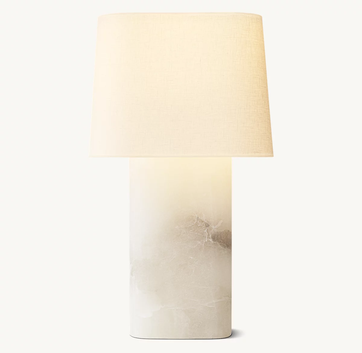 ALDO TRAVERTINE TABLE LAMP - Alabaster