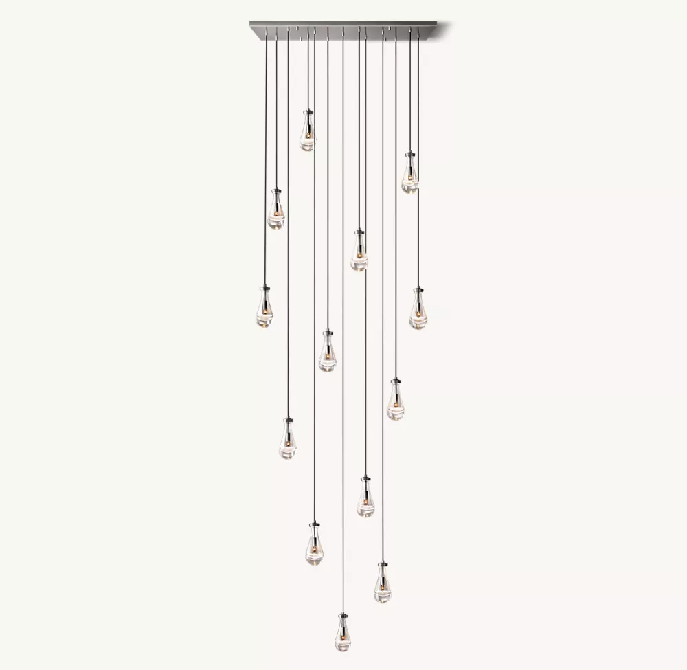RAIN RECTANGULAR CHANDELIER 54