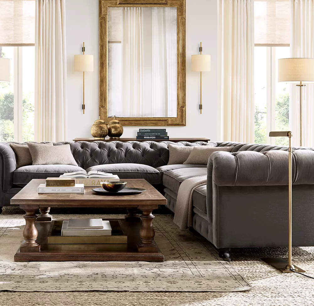 VELA RECTANGULAR BAR SCONCE - ROUND SHADE - Image 3