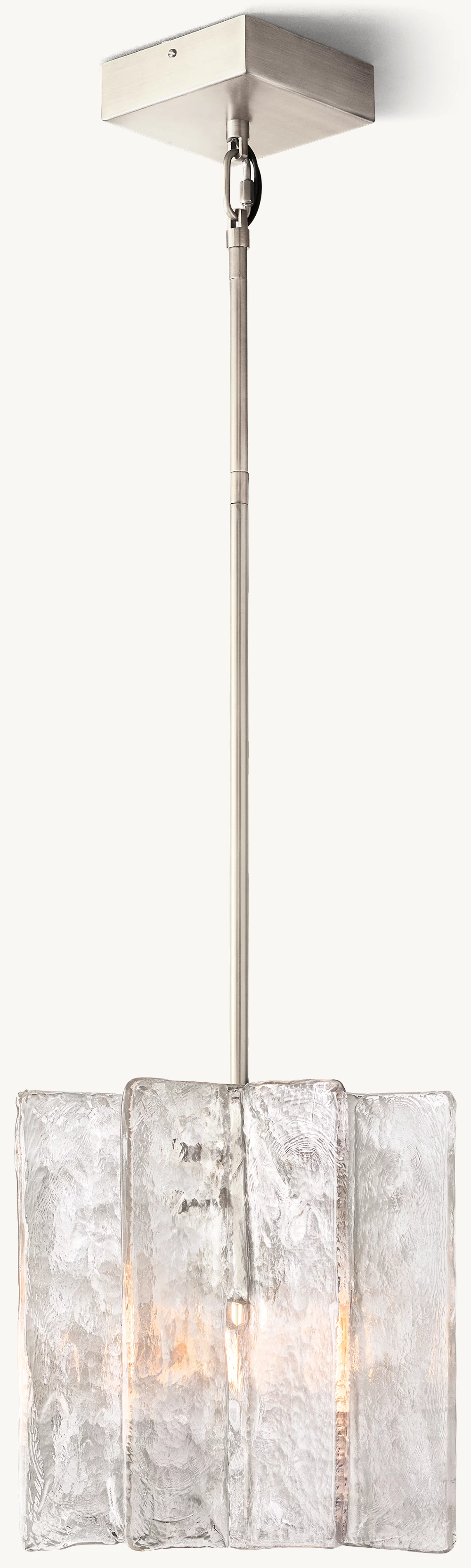 LATTICE CLEAR GLASS PENDANT - Image 4