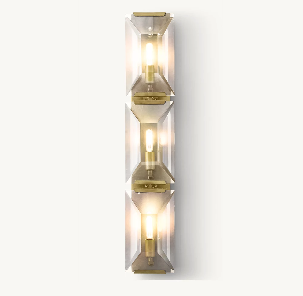HARLOW CRYSTAL TRIPLE SCONCE - Image 3