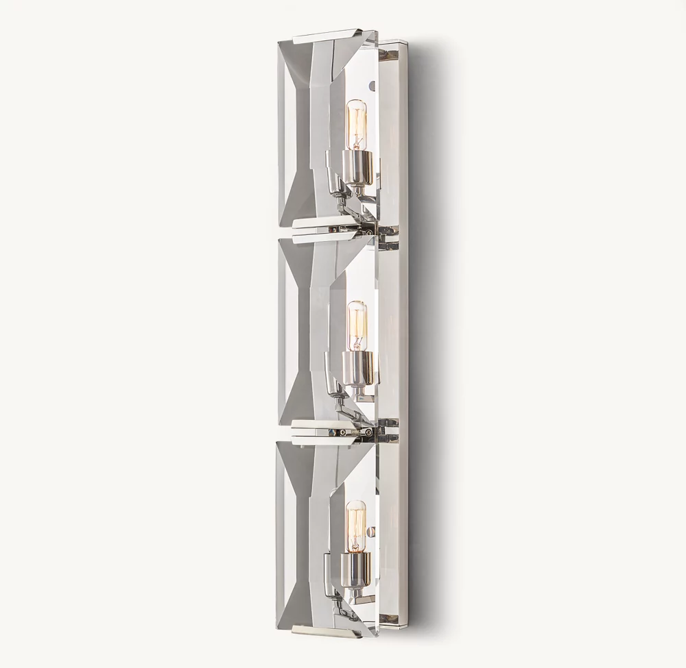HARLOW CRYSTAL TRIPLE SCONCE - Image 1