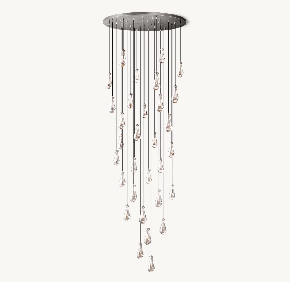 RAIN ROUND CHANDELIER 60