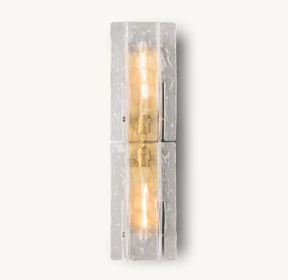 LATTICE CLEAR GLASS SCONCE - Image 10