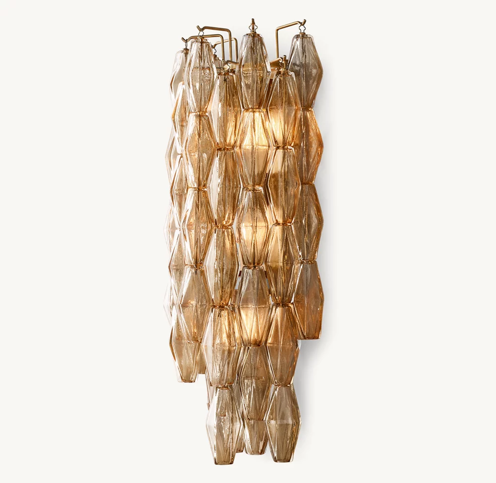 CHIARA SMOKE GLASS GRAND SCONCE - Image 3