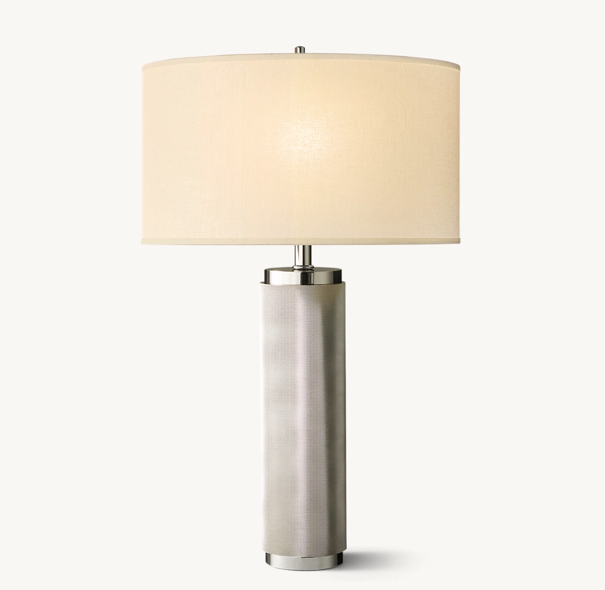 UTILITAIRE KNURLED TABLE LAMP - Polished Nickel