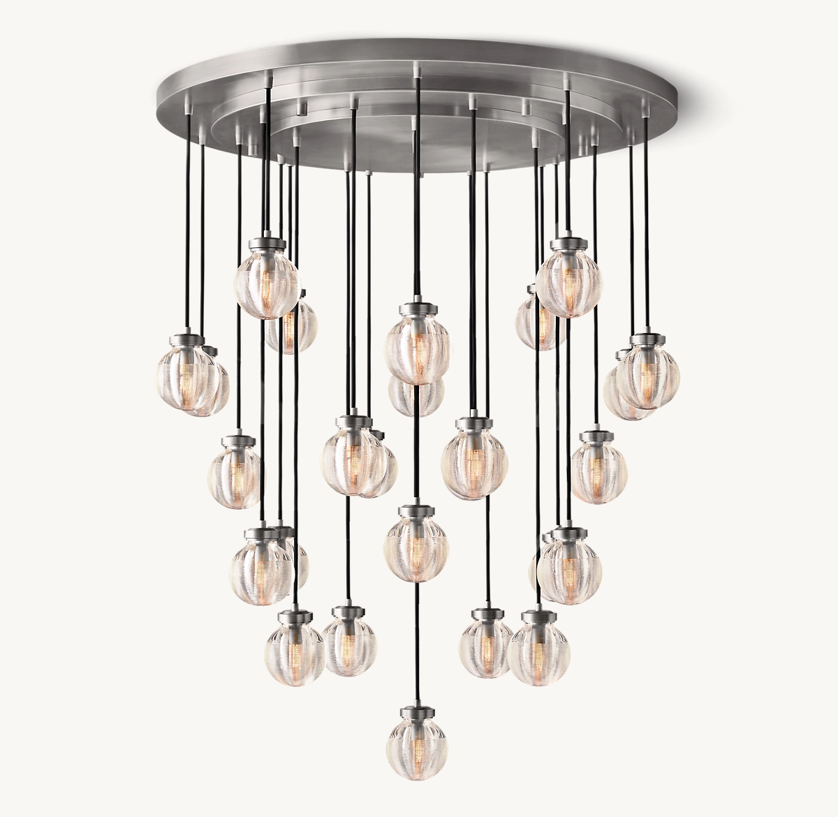 PEARL ROUND CHANDELIER 38