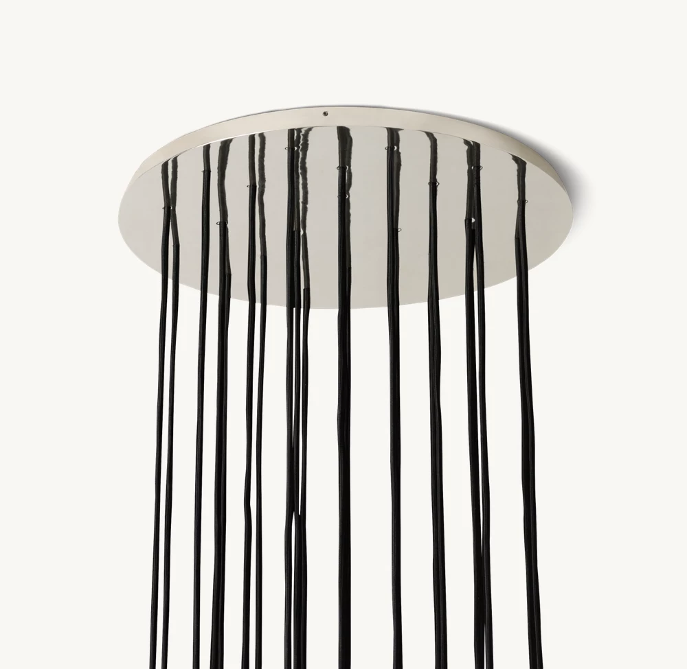 BOULE DE CRISTAL CLEAR GLASS ROUND CLUSTER CHANDELIER 24