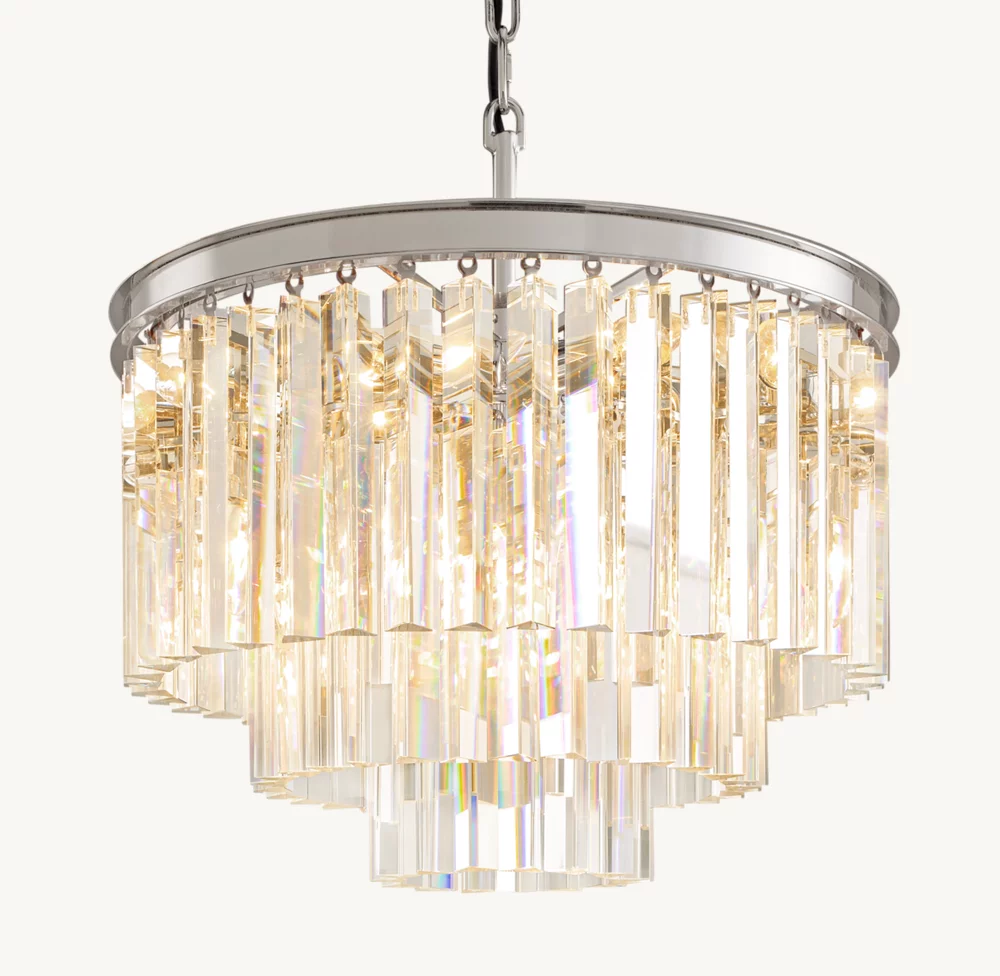 1920S ODEON ROUND CHANDELIER 20