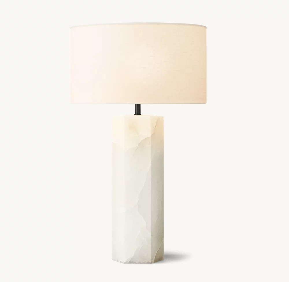 SAREZZO STONE HEXAGONAL TABLE LAMP - Image 3