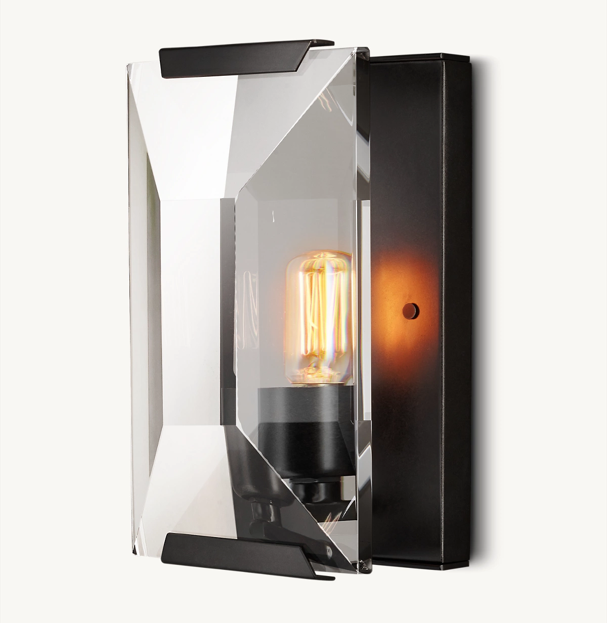 HARLOW CRYSTAL SCONCE - Iron