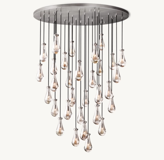 RAIN ROUND CHANDELIER 60