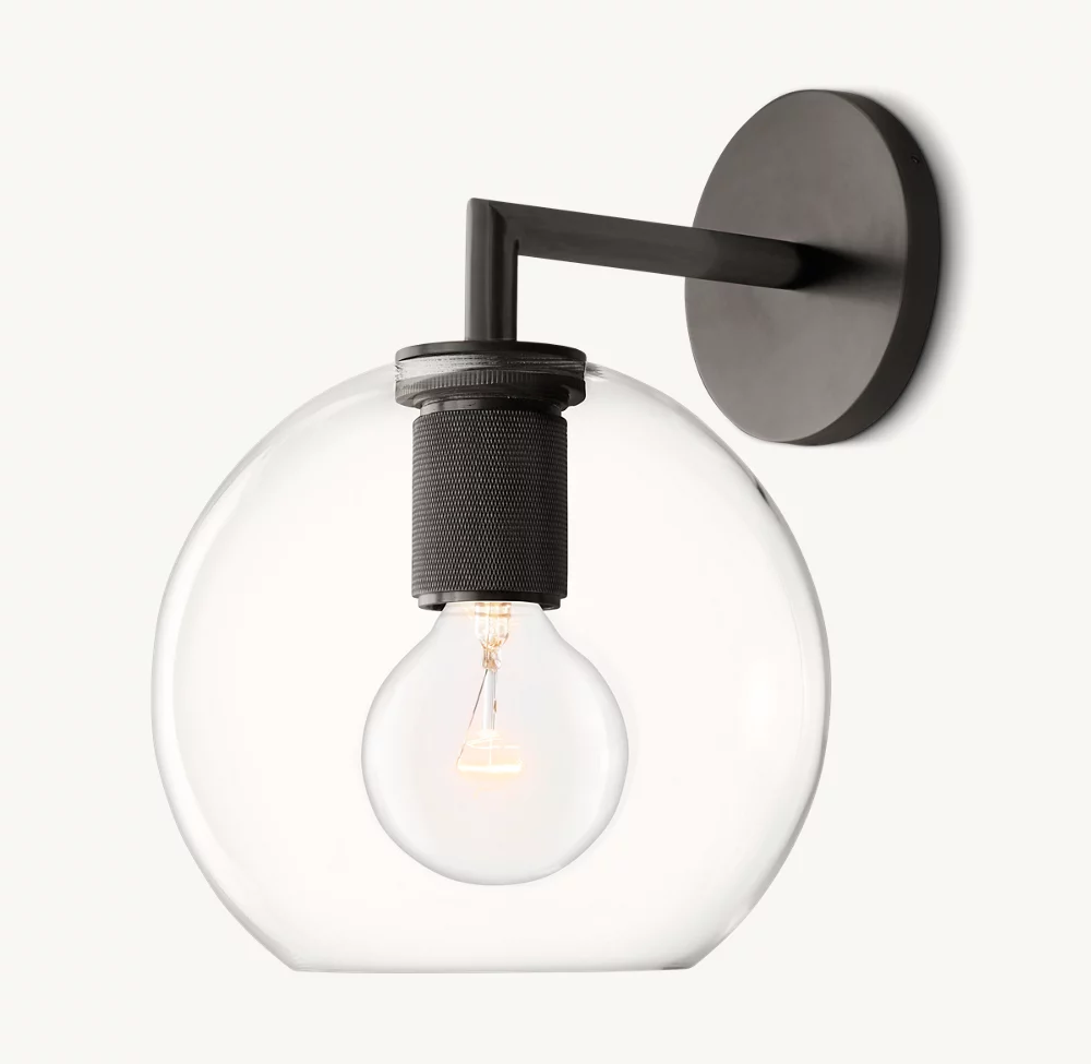 UTILITAIRE GLOBE SHADE SCONCE - Image 2