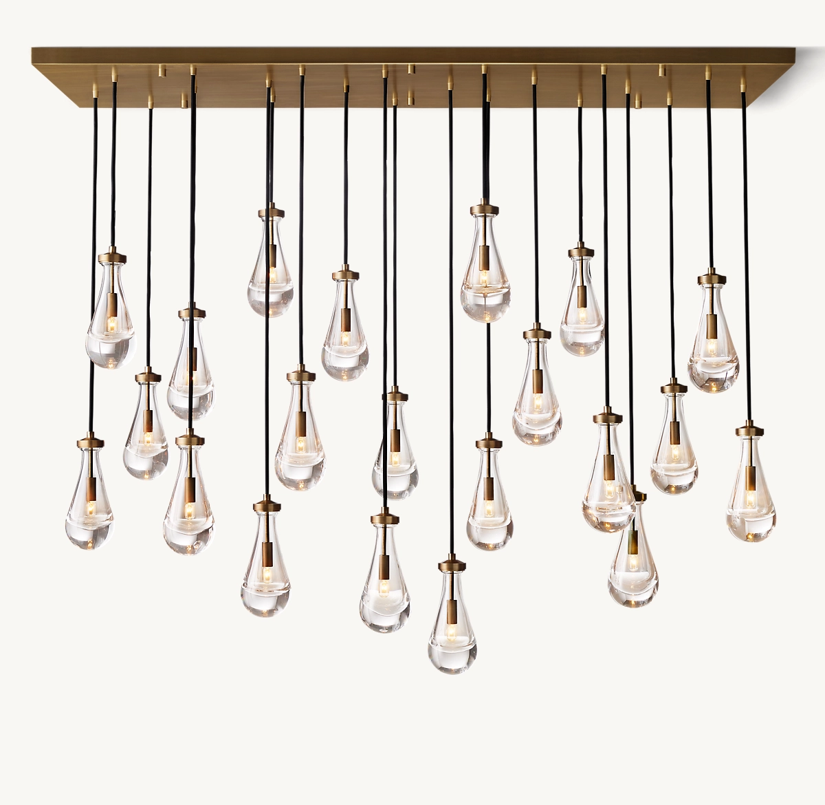 RAIN RECTANGULAR CHANDELIER 72