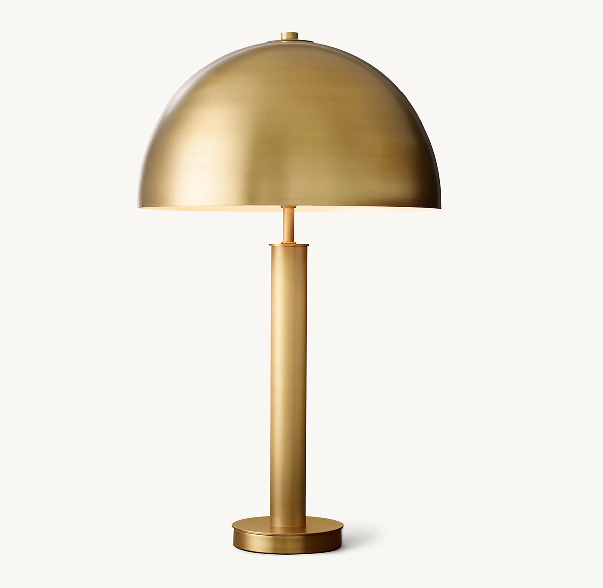 BATES TABLE LAMP - Lacquered Burnished Brass