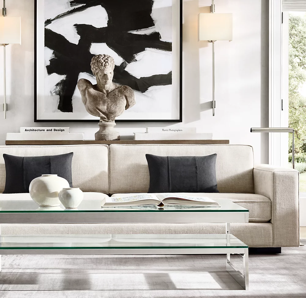 VELA RECTANGULAR BAR SCONCE - RECTANGULAR SHADE - Image 6