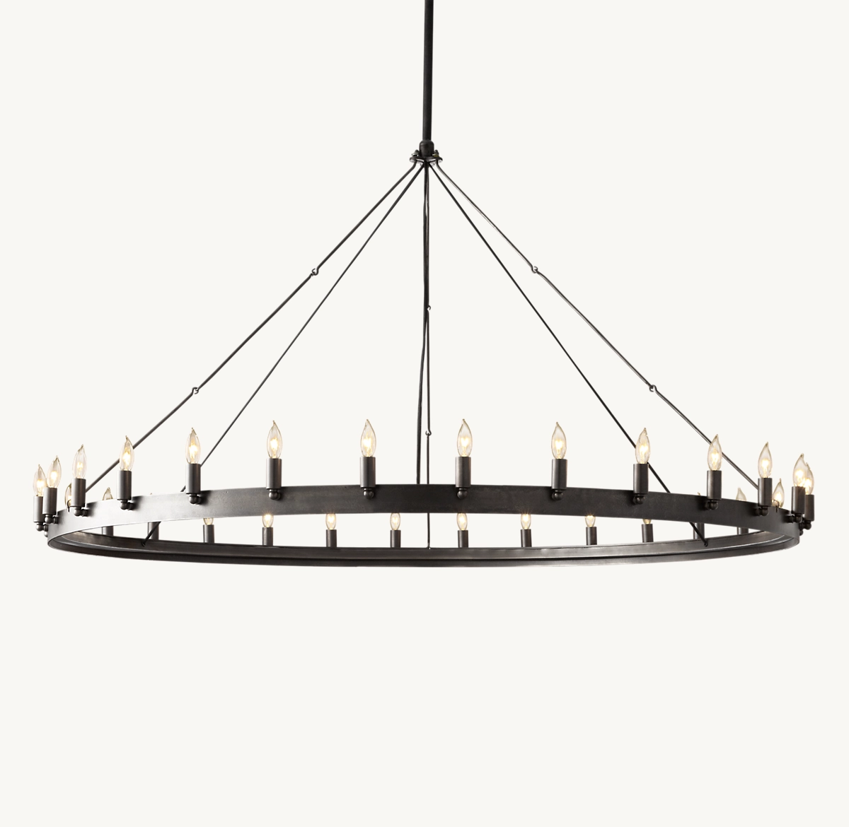 CAMINO VINTAGE CANDELABRA ROUND CHANDELIER 63