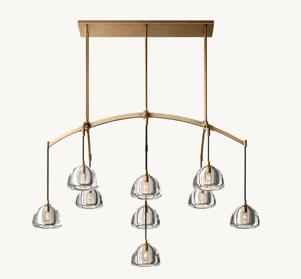 HEMISPHERE LINEAR CHANDELIER 54