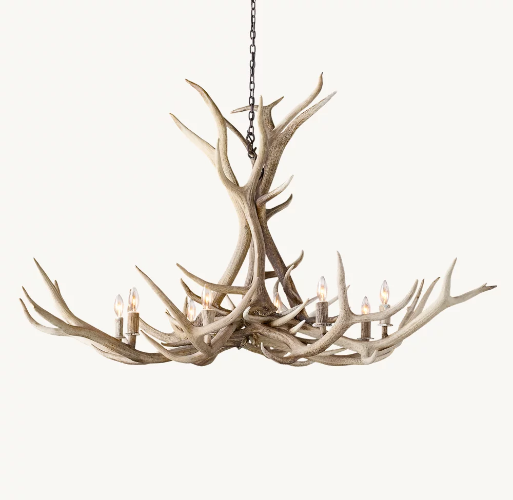 NATURAL ANTLER CHANDELIER 60