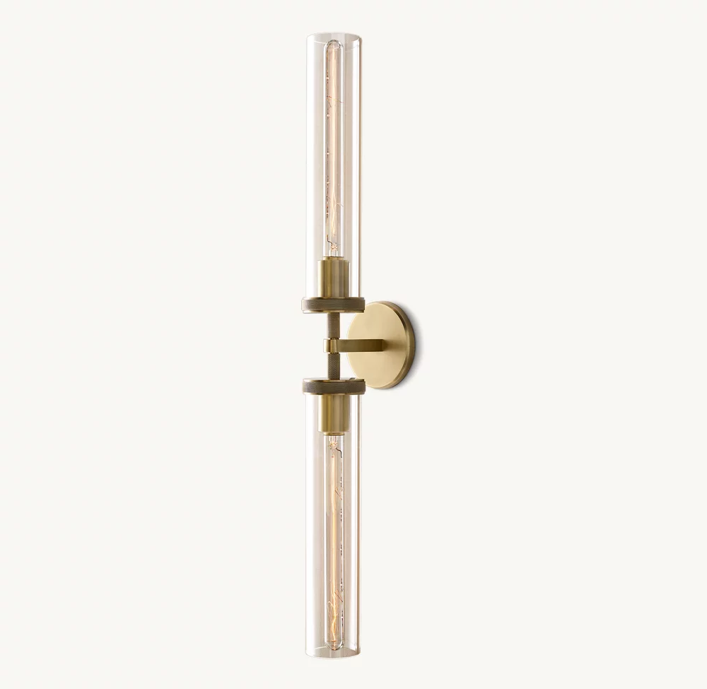 LAMBETH KNURLED GRAND LINEAR SCONCE - Image 1