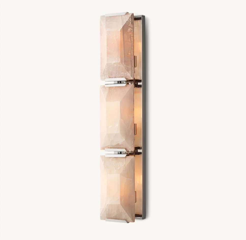 HARLOW CALCITE TRIPLE SCONCE - Image 4