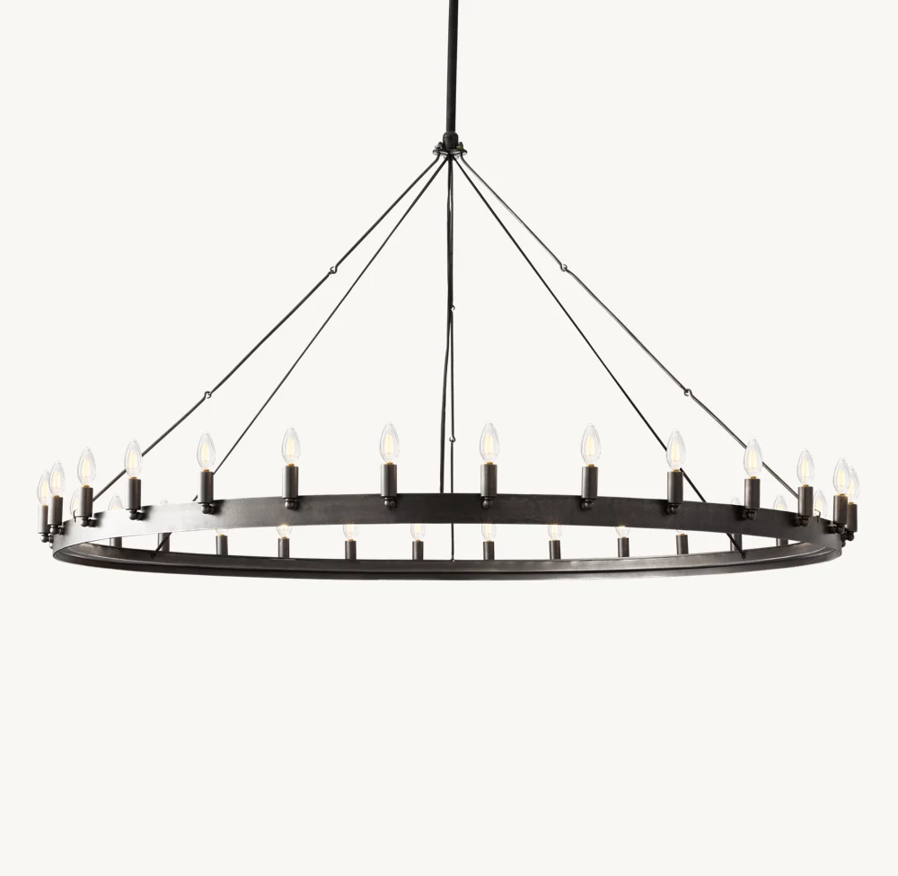 CAMINO VINTAGE CANDELABRA ROUND CHANDELIER 63