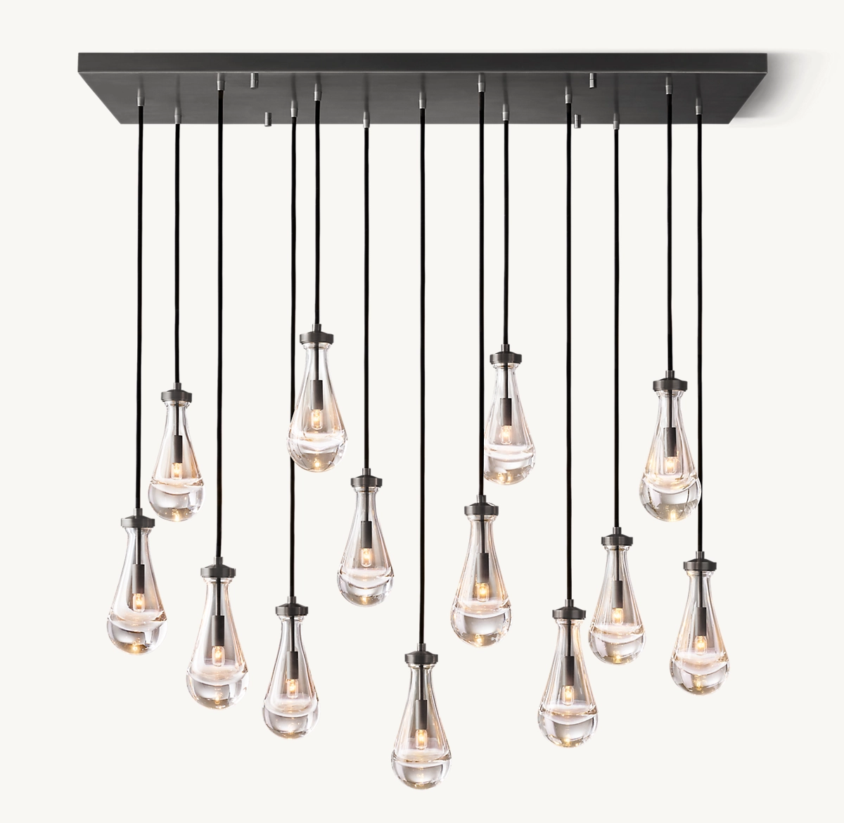 RAIN RECTANGULAR CHANDELIER 54